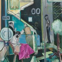 "Ben" (2012) 170 x 130 cm / Öl / Ölkreide auf Nessel