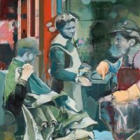 "Bosco" (2013) 170 x 130 cm / Öl / Ölkreide auf Nessel