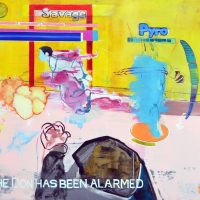 "Don" (2015) 130 x 150 cm / Acryl / Öl / Pigment / Sprühlack auf Nessel