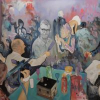 "Expertise" (2013) 150 x 230 cm / Öl / Pigment / Ölkreide auf Leinwand