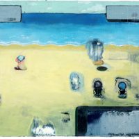 "Harvest" (2014) 50 x 70 cm / Öl / Lack / Pigment auf Nessel