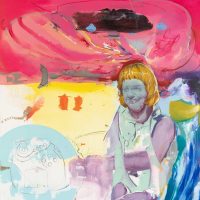 "Maus" (2019) 170 x 130 cm / Öl / Ölkreide auf Nessel