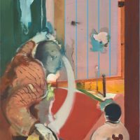 "der Wegweiser" (2013) 60 x 30 cm / Öl auf Nessel